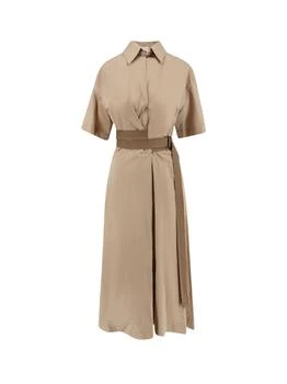 Brunello Cucinelli | Brunello Cucinelli Belted Midi Dress