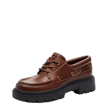 Coach Mens Lug Sole Boat Shoe