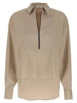 Brunello Cucinelli | Brunello Cucinelli V-Neck Monile Shirt