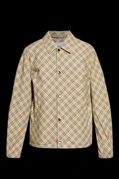 Burberry | Burberry Plaid Collared Button-Up Jacket