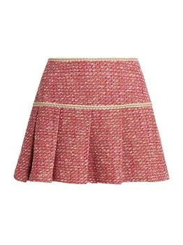 Anya Tweed Pleated Skort