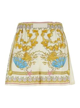 Versace | Versace Barocco-Printed Elasticated Waistband Shorts