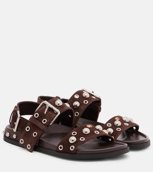 Nellcôte studded suede sandals