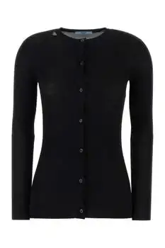 Prada | Prada Crewneck Button-Up Cardigan