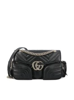 Gucci | Gucci GG Marmont Small Pocket Detailed Shoulder Bag