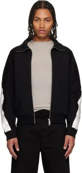 Givenchy | Black Zipped Open Seam Contrast Sweatshirt