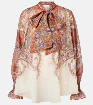 Zimmermann | Rhiannon bow-detail paisley blouse
