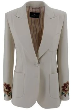 ETRO | Etro Floral-Embroidered Single-Breasted Blazer