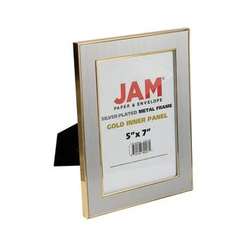 JAM Paper Plated Metal Picture Frames - 5 x 7 - 2 Per Pack