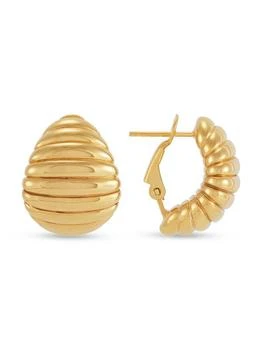 Saks Fifth Avenue | 14K Yellow Gold Shrimp Hoop Earrings