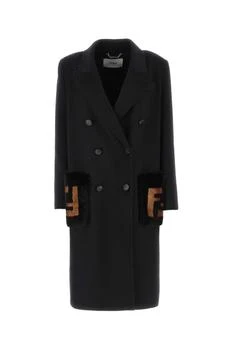 Fendi | Fendi Double Breasted Pocket-Detailed Trench Coat