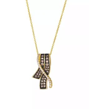 Le Vian | Chocolate & Vanilla Diamond Necklace (0.44 ct. t.w.) in 14k Honey Gold