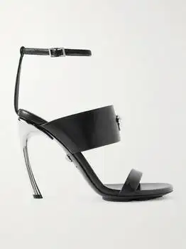 Versace | Embellished Leather Sandals - IT36.5