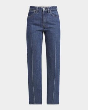 Jil Sander | High-Rise Crease-Line Slim-Leg Jeans