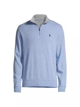 Polo Ralph Lauren Luxury Jersey Quarter-Zip Sweater