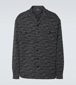 Dolce
Gabbana | Logo jacquard cotton-blend overshirt