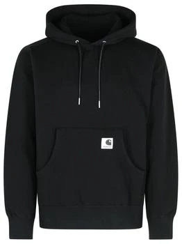 Sacai | Sacai X Charhartt WIP Logo Patch Drawstring Hoodie