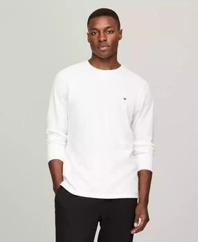 Tommy Hilfiger Men's Waffle-Knit Long-Sleeve Crewneck Thermal Top