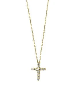 Effy | Super Buy 14K Yellow Gold and 0.46 TCW Diamonds Cross Necklace