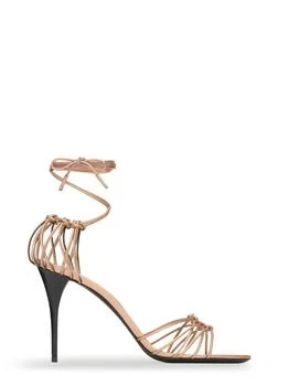 Yves Saint Laurent | Saint Laurent Babylone Lace-Up Heeled Sandals