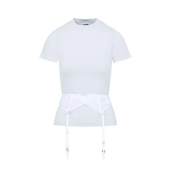 Balenciaga | Balenciaga Lingerie Detailed Crewneck T-shirt