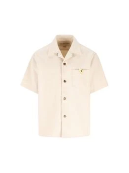 Valentino | Valentino Button-Up Denim Bowling Shirt