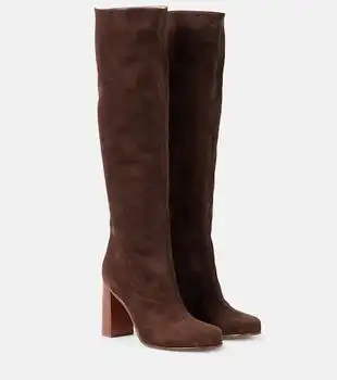 Khaite | Willow knee-high suede boots