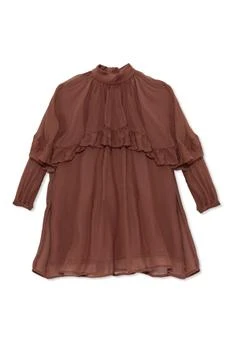 Chloé | Chloé Kids Long Sleeved Frilled Overlay Dress