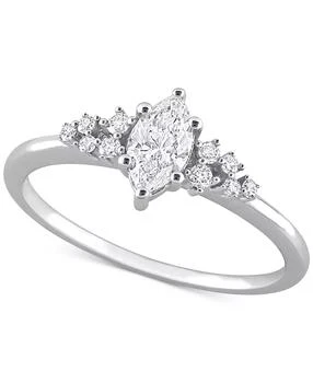Macy
s | Diamond Marquise-Cut Engagement Ring (1/2 ct. t.w.) in 14k White Gold
