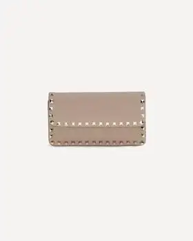 Valentino | Valentino	Garavani Rockstud Foldover Top Clutch Bag