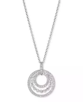 Le Vian | Vanilla Diamond Triple Circle 18" Pendant Necklace (3/4 ct. t.w.) in Platinum