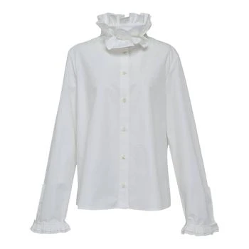 Jil Sander | Jil Sander Ruffled Neck Shirt