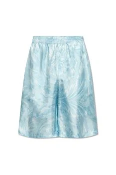 Versace | Versace Barocco-Printed Elasticated Waistband Shorts