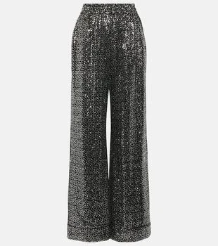 Dolce & Gabbana | Sequined high-rise wide-leg pants