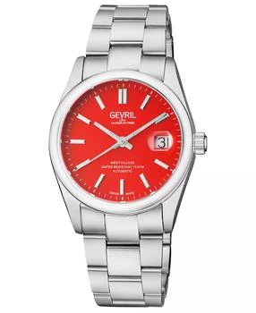 Gevril | Men's West Village Swiss Automatic Silver-Tone Stainless Steel Bracelet Watch