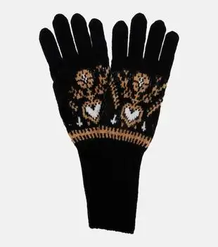 Khaite | Domini Fair Isle cashmere gloves