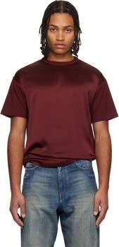Givenchy | Burgundy Cotton Silk T-shirt