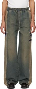 AMIRI | Blue 'AMIRI' Sport Denim Track Pants