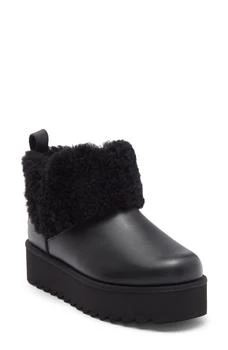 Ultra Mini Alina Curled Genuine Shearling Platform Boot