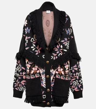 ETRO | Fringed floral wool cardigan