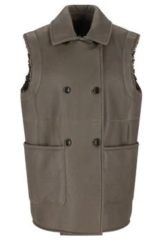 Max Mara | Max Mara Double-Breasted Gilet