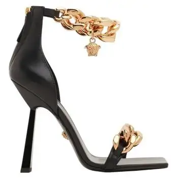 Versace | Versace La Medusa Aevitas Chain Sandals, Brand Size 35 ( US Size 5 )