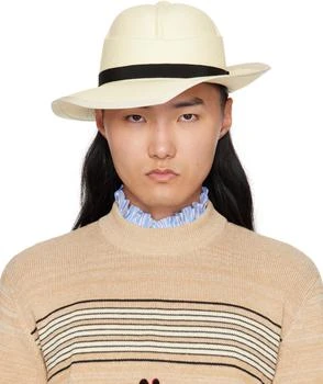 Valentino | Off-White Large Brim Panama Hat
