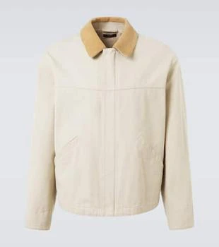 Tom Ford | Suede-trimmed cotton canvas jacket