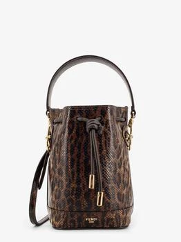 Fendi | Mini Mon Tresor bucket bag with Fendi Leo motif