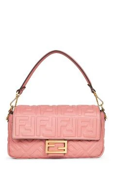 Fendi | Fendi Baguette FF Embossed Shoulder Bag