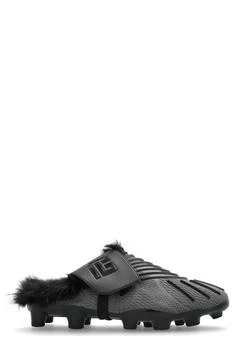 Balmain | Balmain Half Time Faux Fur-lined Mules