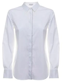 Brunello Cucinelli | Brunello Cucinelli Monili Embellished Long-Sleeved Shirt