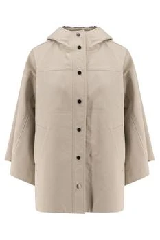 Brunello Cucinelli | Brunello Cucinelli Cape-Sleeved Hooded Jacket