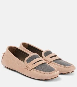 Brunello Cucinelli | Monili suede driving shoes